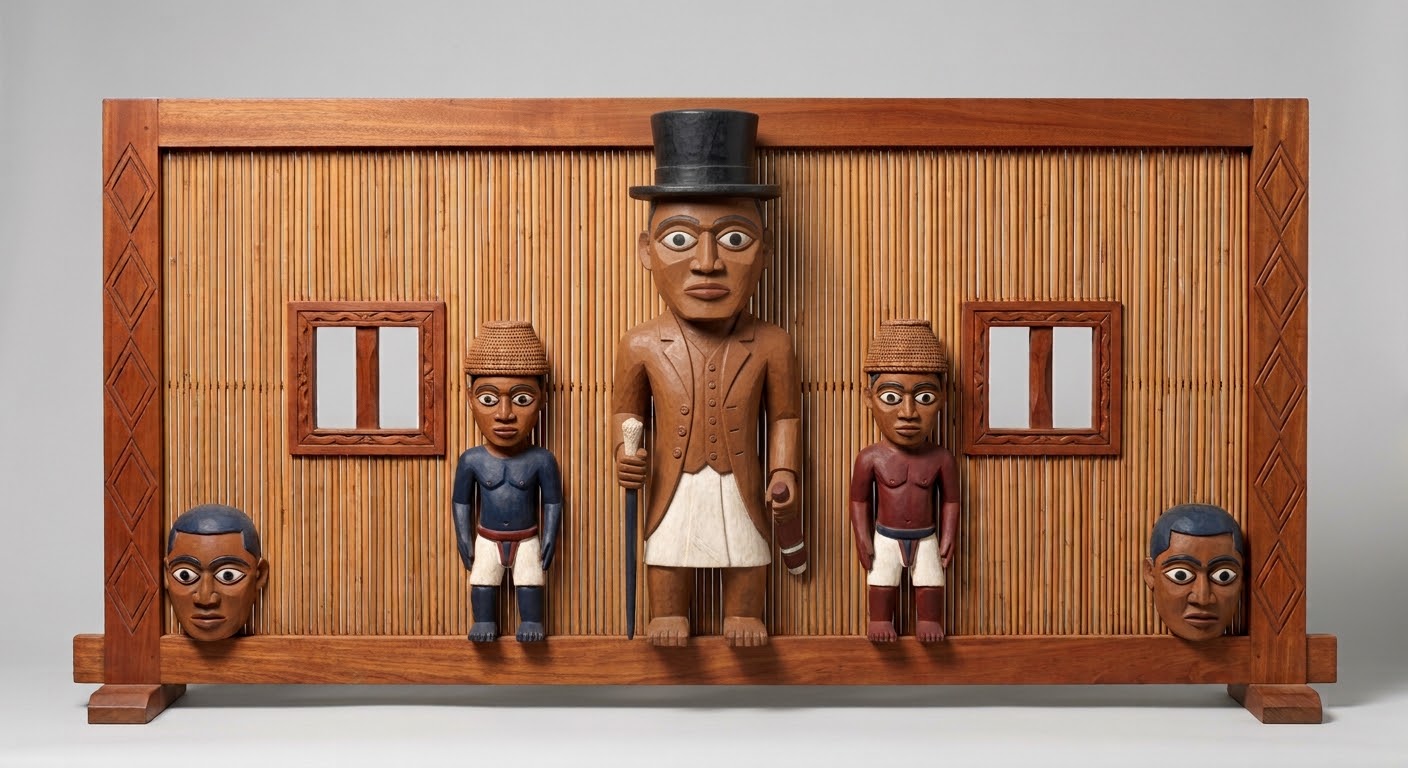 A top-hat screen, as if newly carved, Made for this article