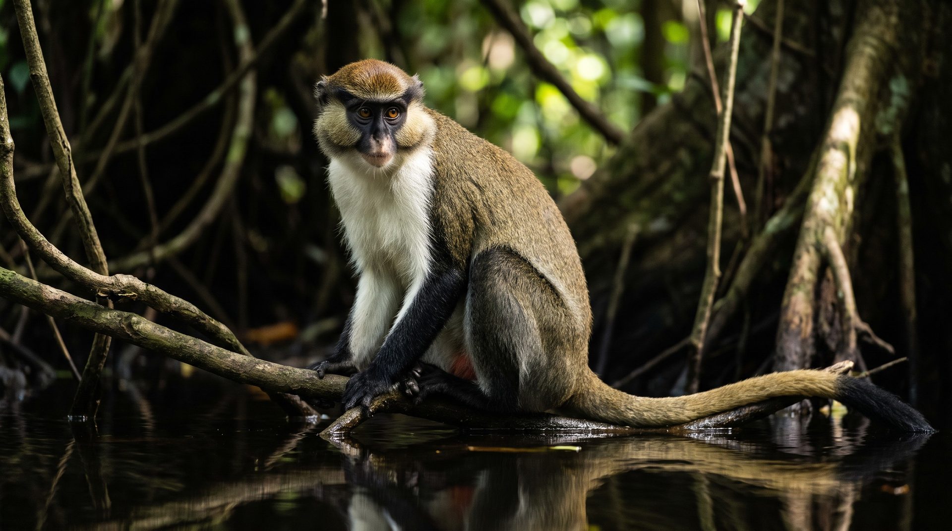 Nigerian white-throated guenon